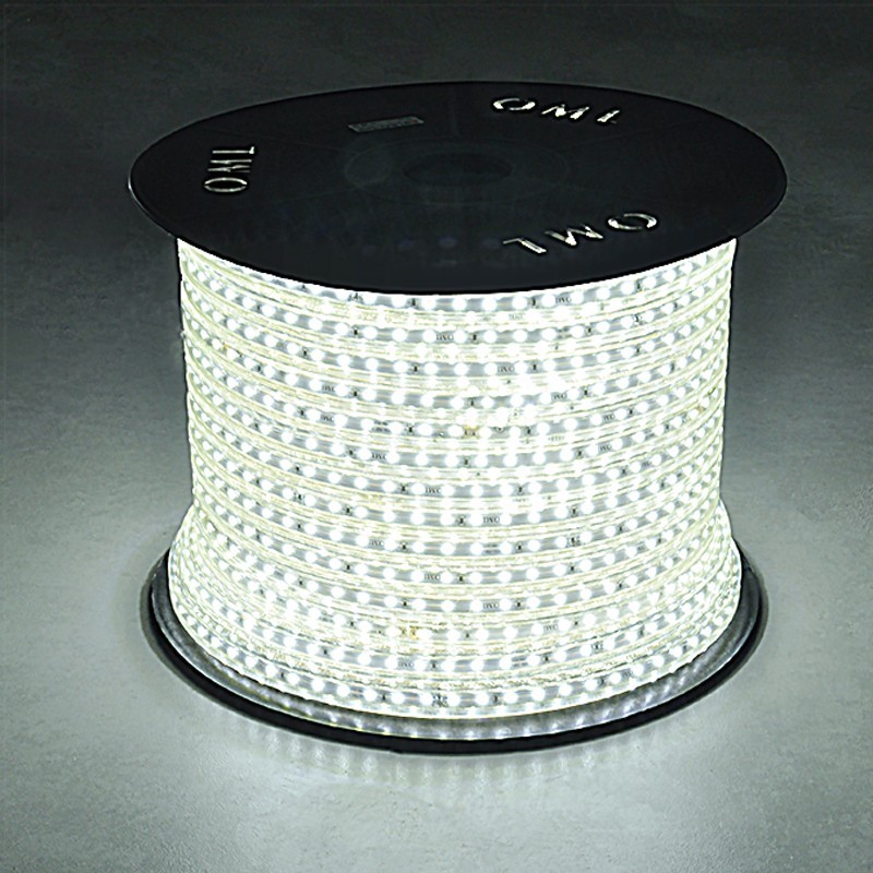 Bobine LED Dimmable 220V AC 60LED/m IP65 Blanc Chaud 50m Largeur