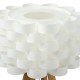 Lampadaire blanc MOKI en Bambou H150