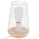 Lampe en métal & bois H23