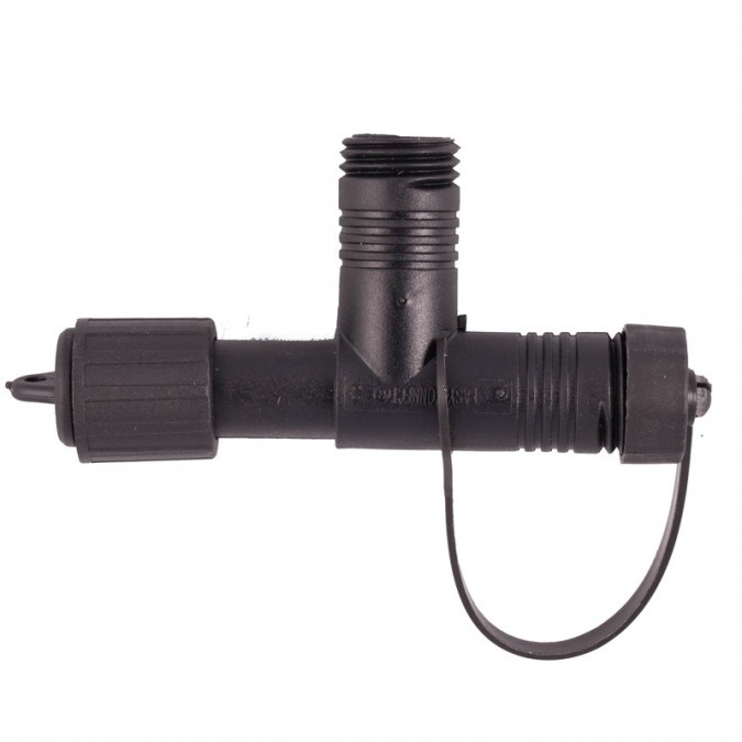 Connecteur T IP67 pour spots et rallonges 12/24V - 4x1mm² - RGB