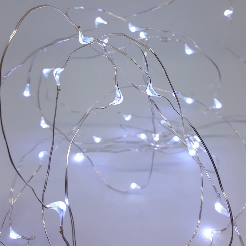 Guirlande lumineuse Intérieur 40 MicroLED Blanc chaud sur 3.90 mètres