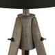 Lampe MIRY en bois & abat-jour cône H46