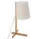 Lampe en bambou & abat-jour plastique H41
