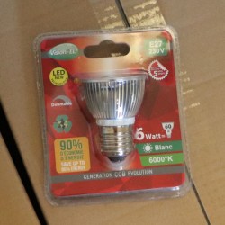 Ampoule LED E27 6W 6000K