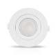 Spot Orientable 10W LED SMD - Vue face blanc