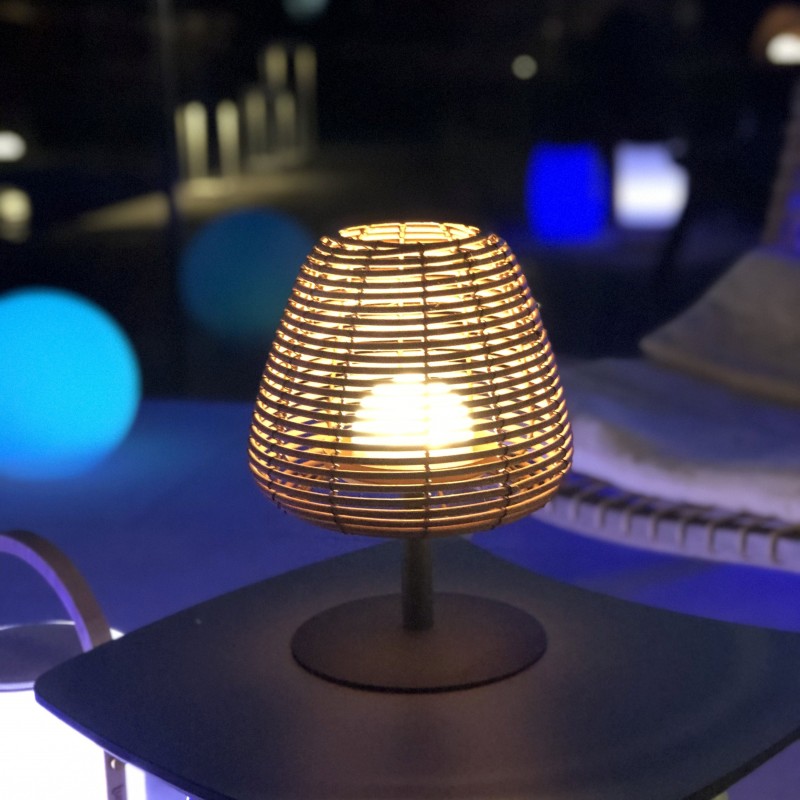 Lampe de table LED rechargeable - Lampe de table à intensité variable -  Lampe de table