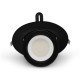 Spot Orientable Escargot LED 38W CCT - Vue face noir