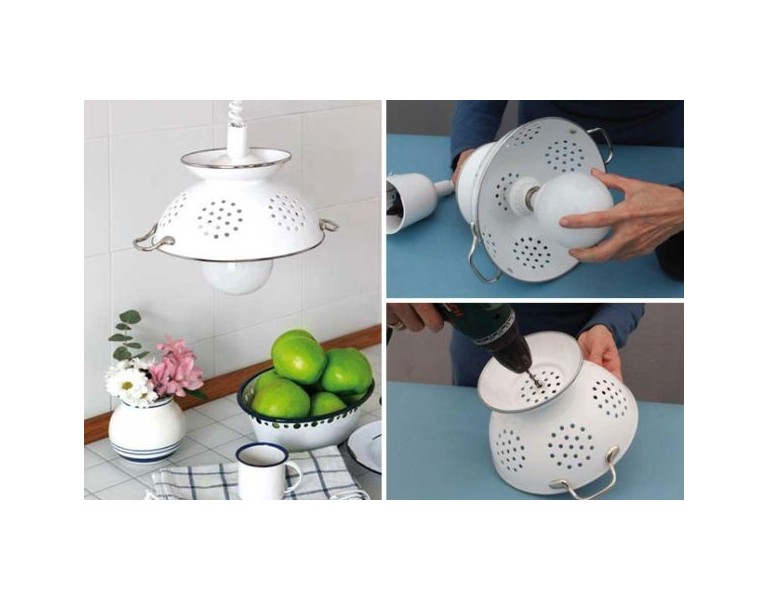 10 idées de luminaires version upcycling pour votre cuisine